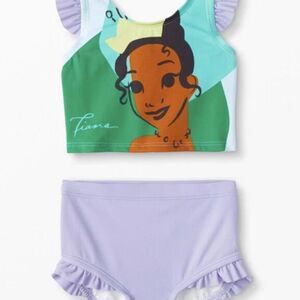 Hanna Andersson Disney Princess Tiana Swimsuit Sz 130cm